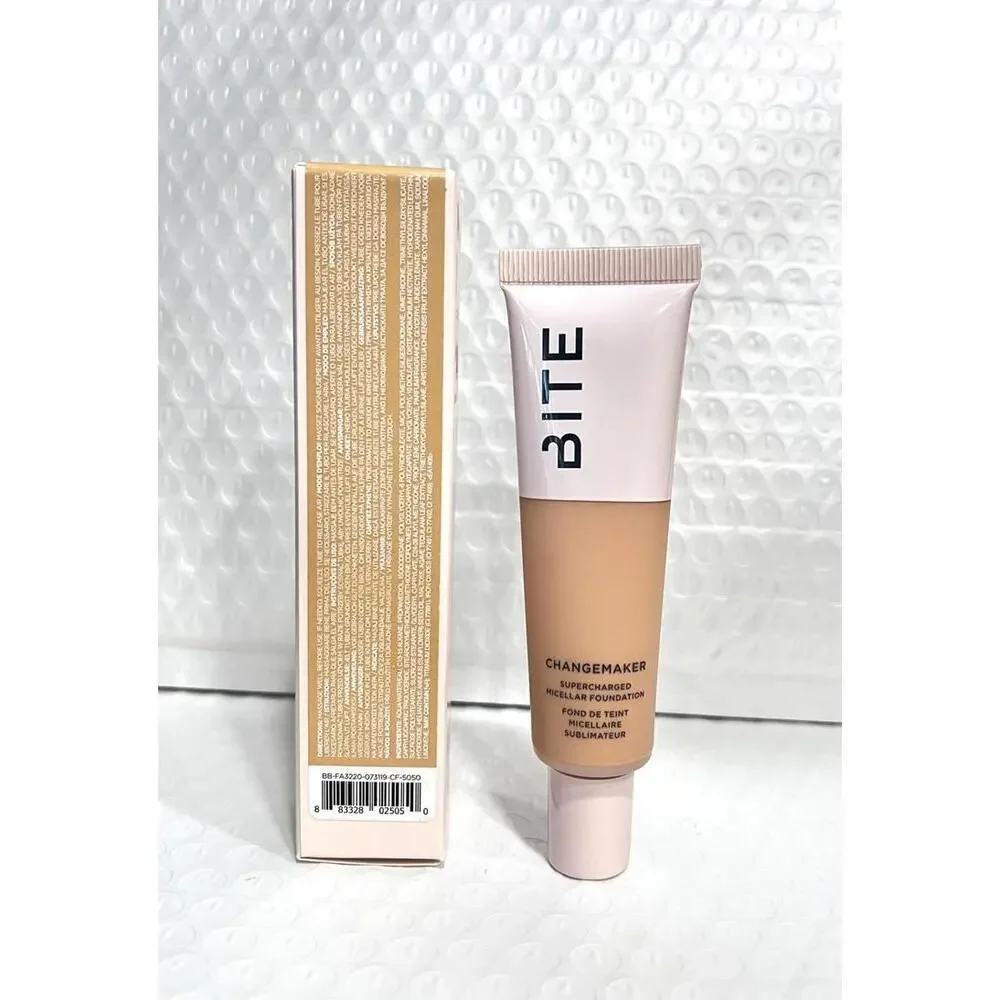 BITE‎ BEAUTY ChangeMaker Micellar Foundation L45 Medium Vegan 100% New in Box
